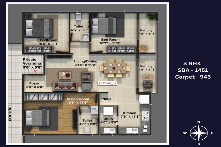 Typecal Floor Plan